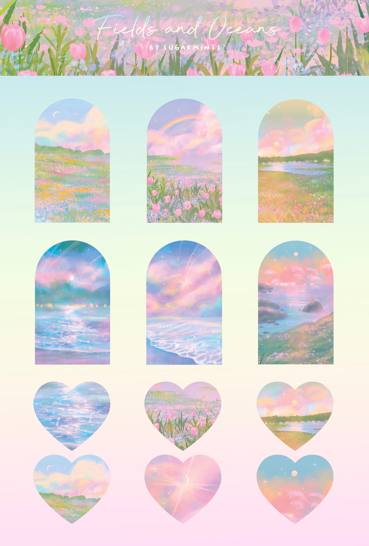 Choose Any 4 Sticker Sheets Set