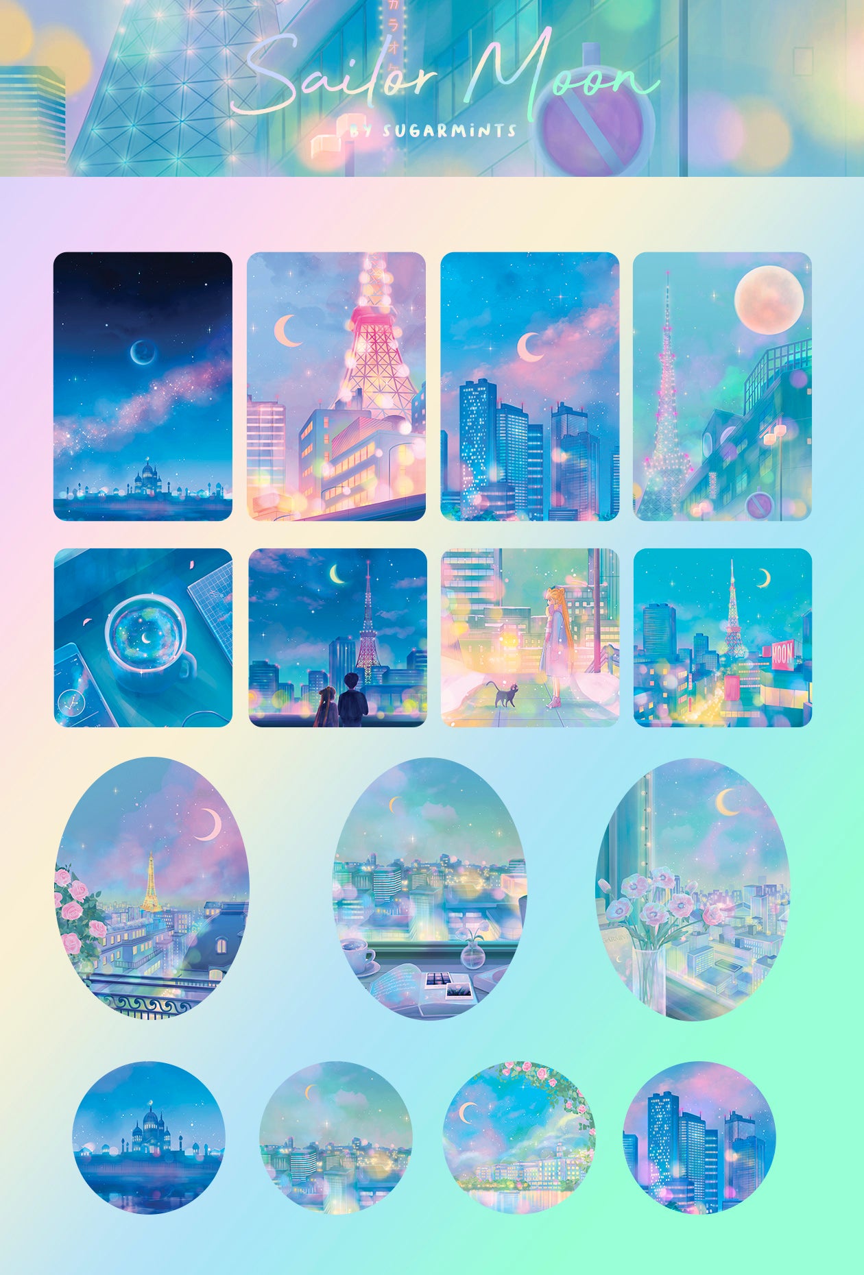 Choose Any 4 Sticker Sheets Set
