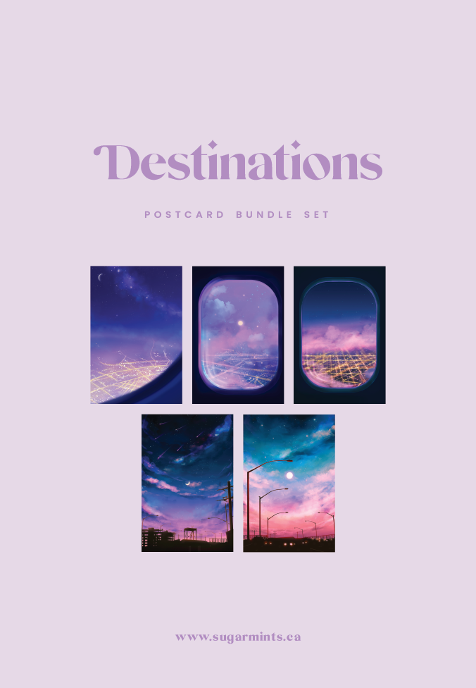 Destinations Postcard Bundle Set