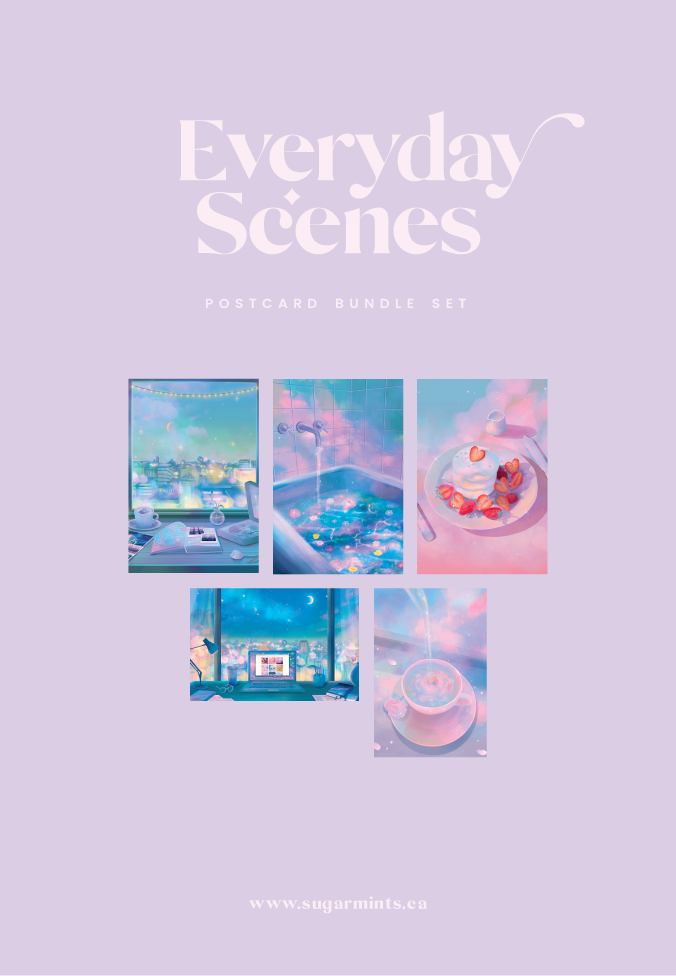 Everyday Scenes Postcard Bundle Set