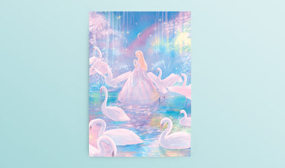 Postcard: Barbie Swan Lake