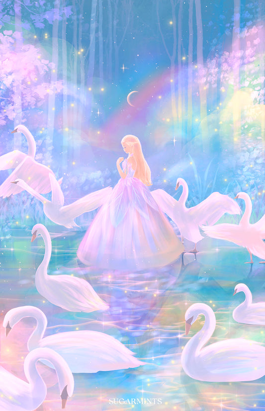 Postcard: Barbie Swan Lake