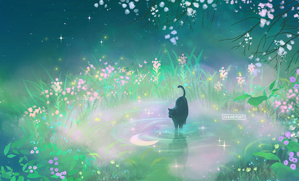 Postcard: Moonflower Pond
