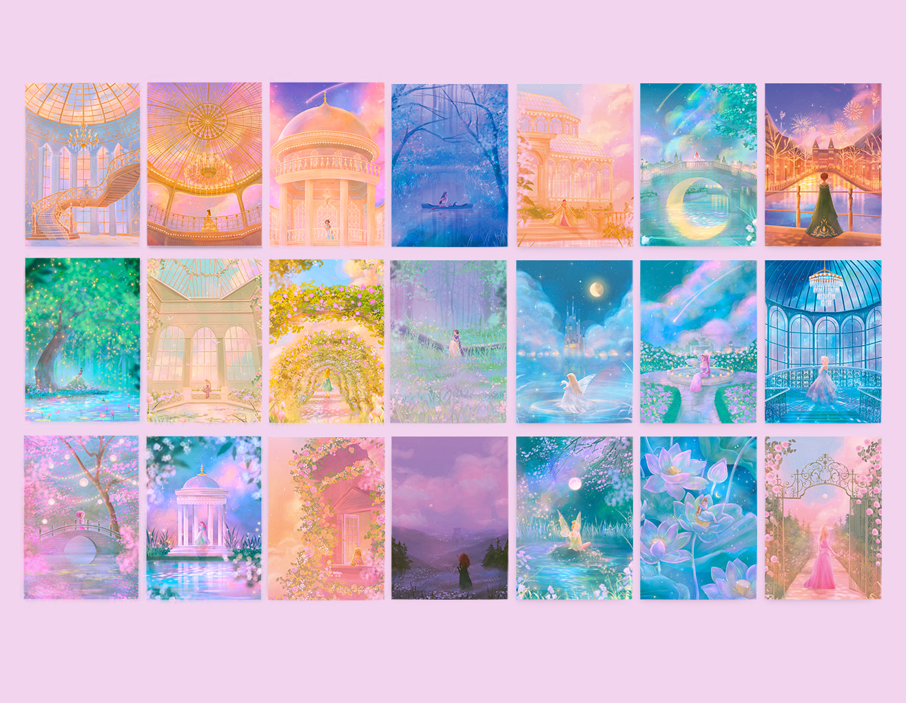 Fairytale Princess Postcard Set