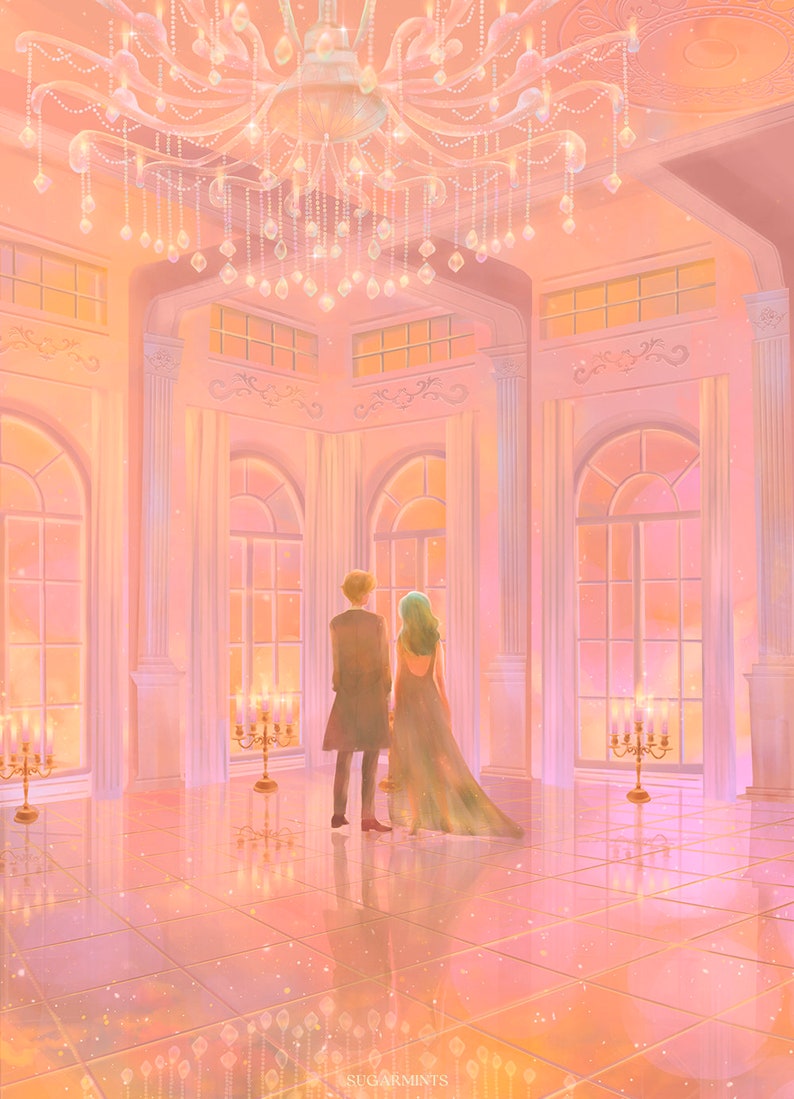 Sailor Moon Poster: Neptune and Uranus Ballroom