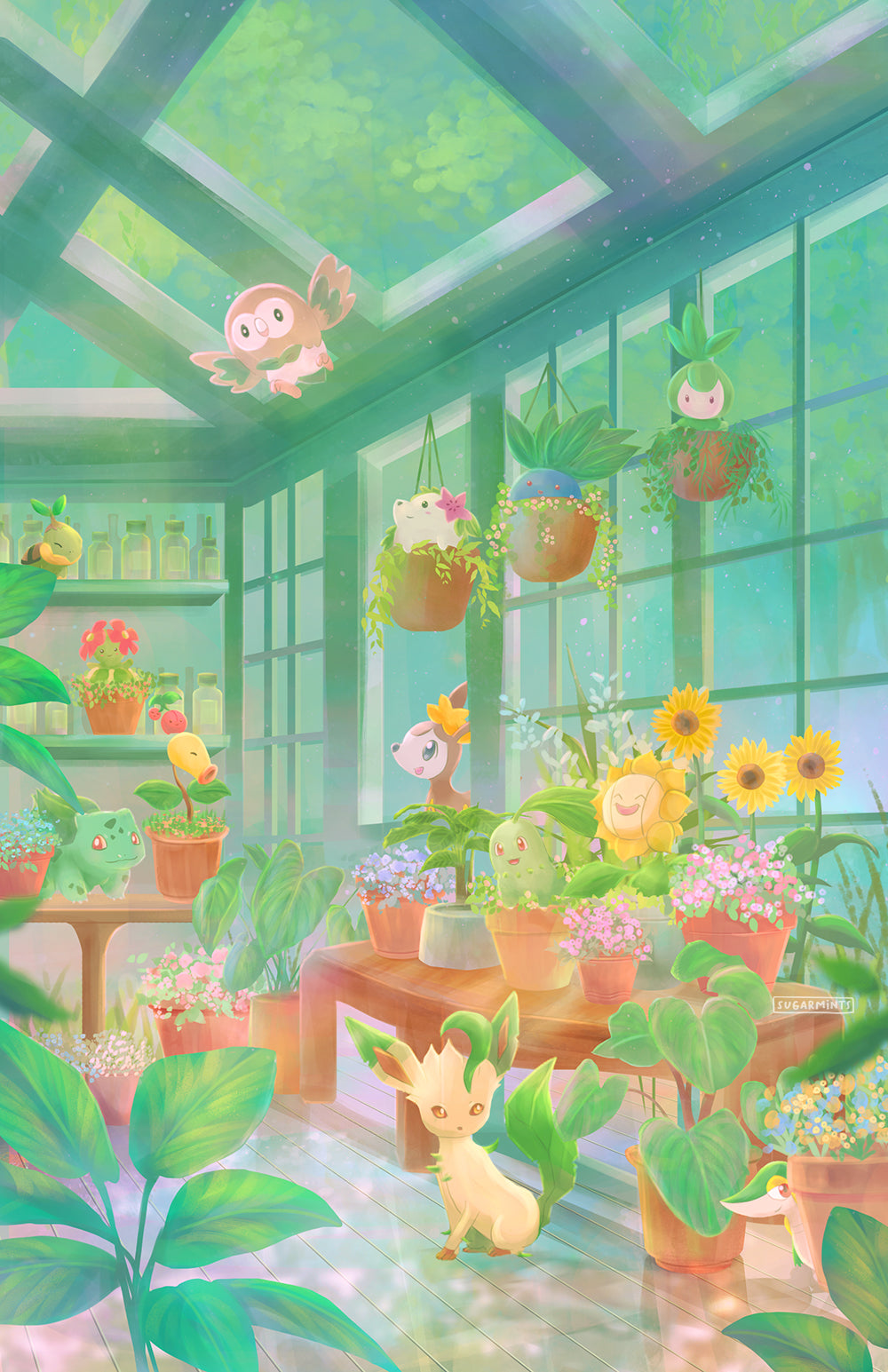 Poster: Grass Type Pokemon