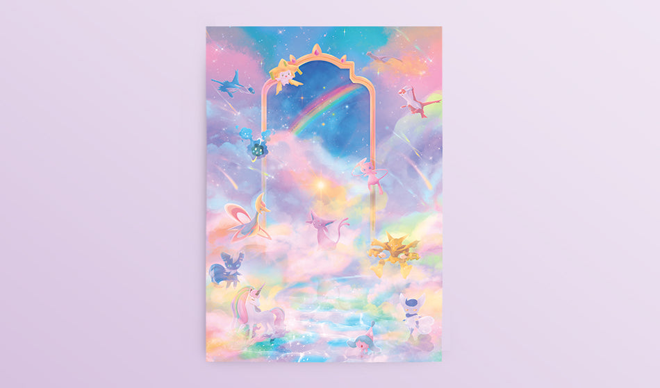 Postcard: Psychic Type Pokemon
