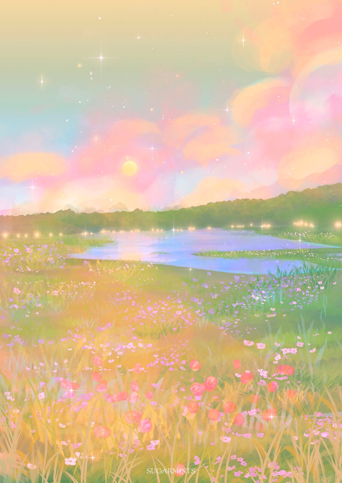 Postcard: Summer Fields