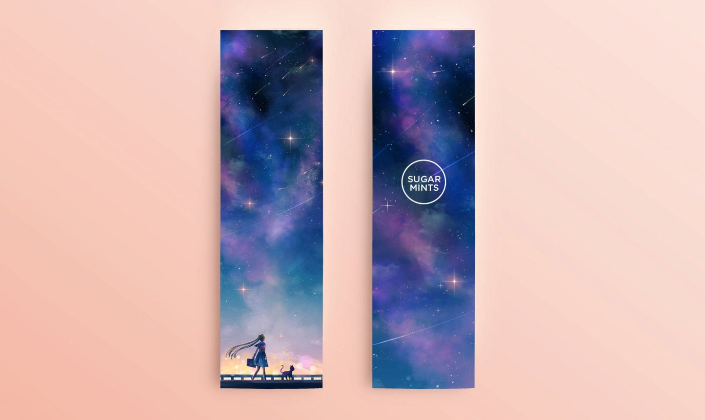 Bookmark: Sailor Moon & Luna - Sugarmints Artstore