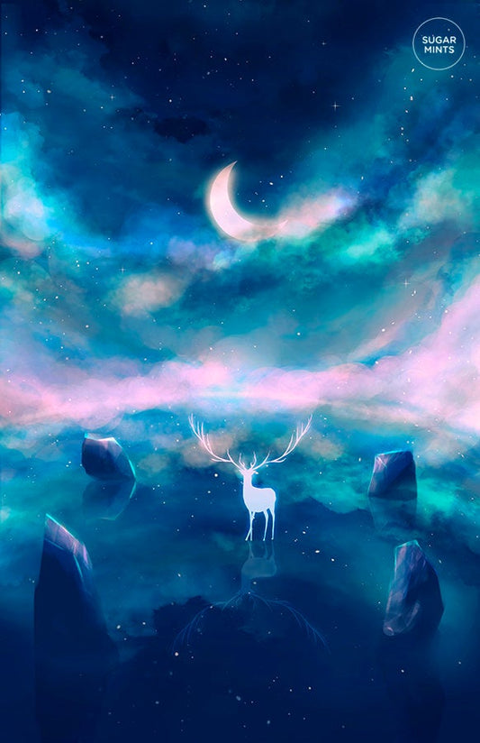 Poster: Half Moon - Sugarmints Artstore