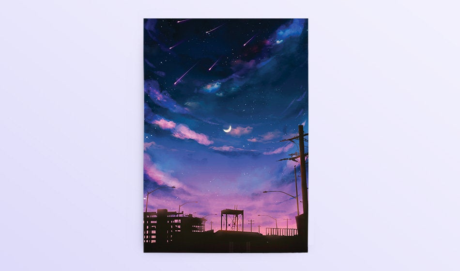Postcard: Dusk - Sugarmints Artstore