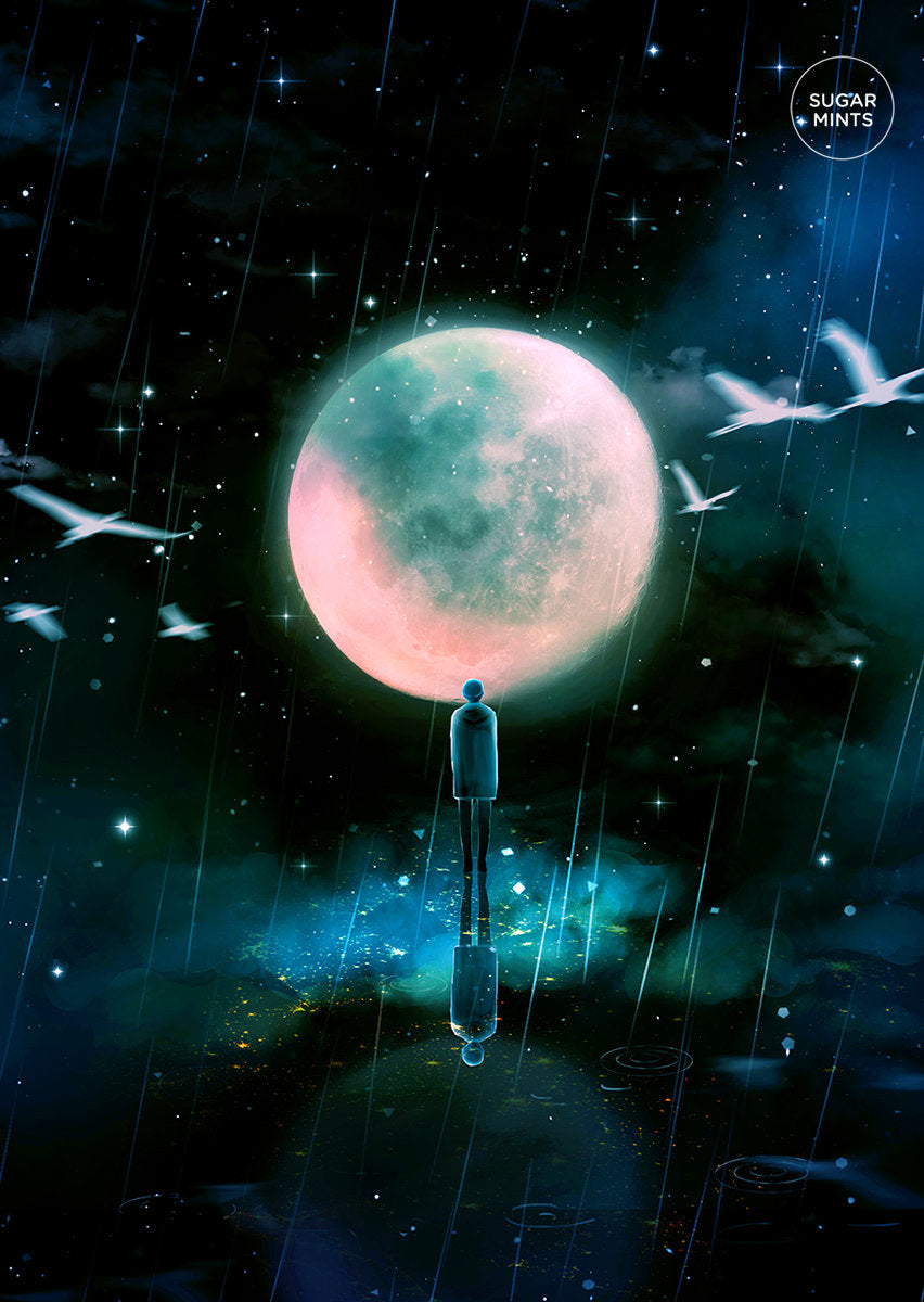 Poster: Mono Rain (Namjoon) - Sugarmints Artstore