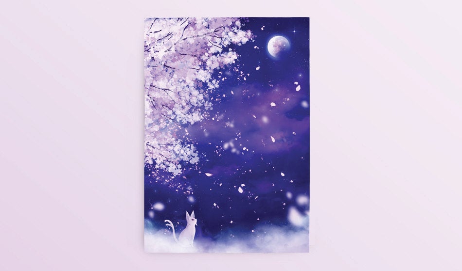 Postcard: Espeon - Sugarmints Artstore