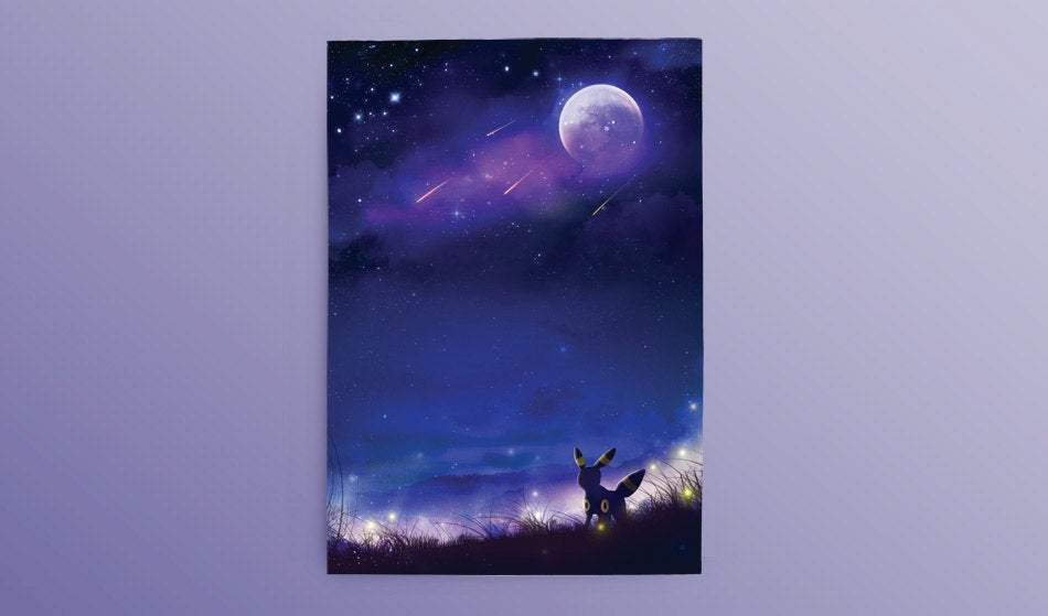 Postcard: Umbreon - Sugarmints Artstore