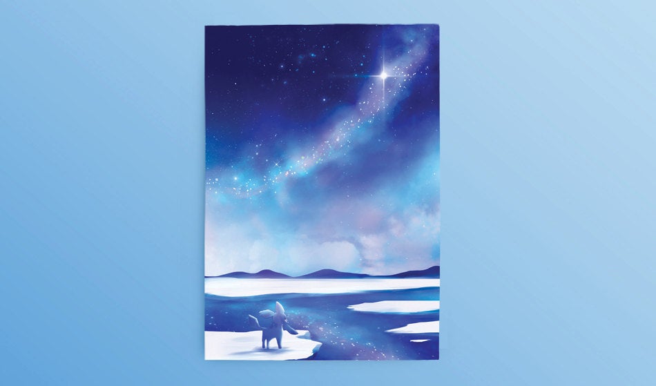 Postcard: Glaceon - Sugarmints Artstore