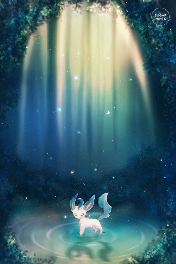 Postcard: Leafeon - Sugarmints Artstore