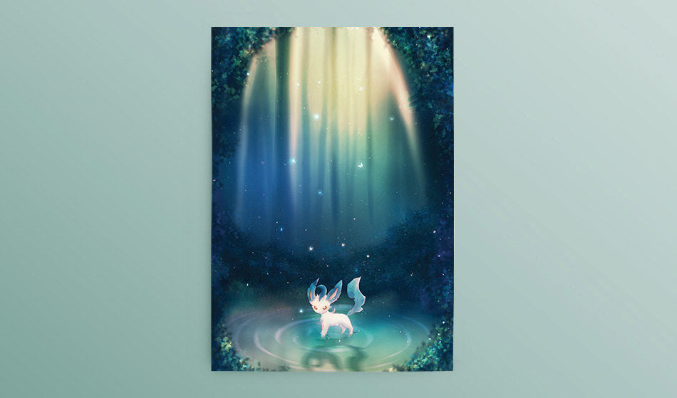 Postcard: Leafeon - Sugarmints Artstore