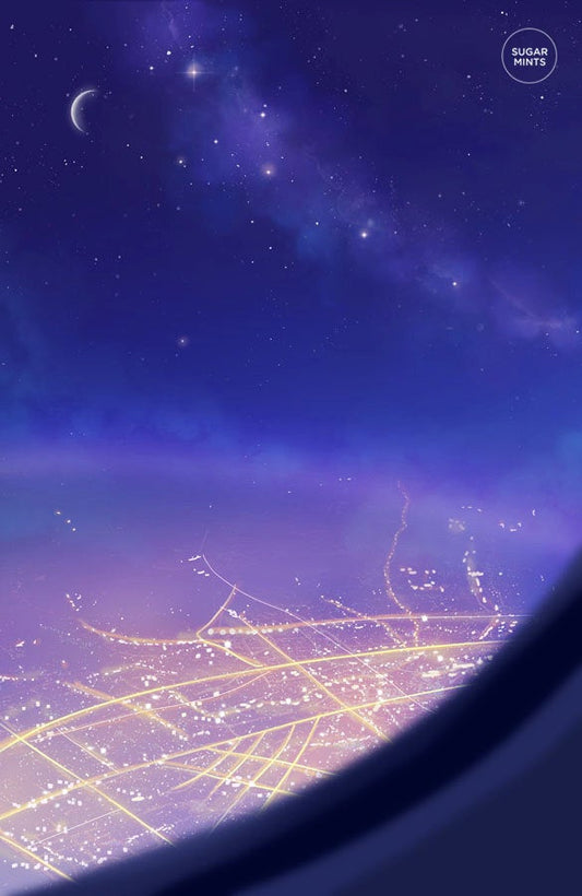 Postcard: The Journey (Plane) - Sugarmints Artstore