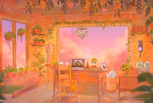 Postcard: Kiki's Room