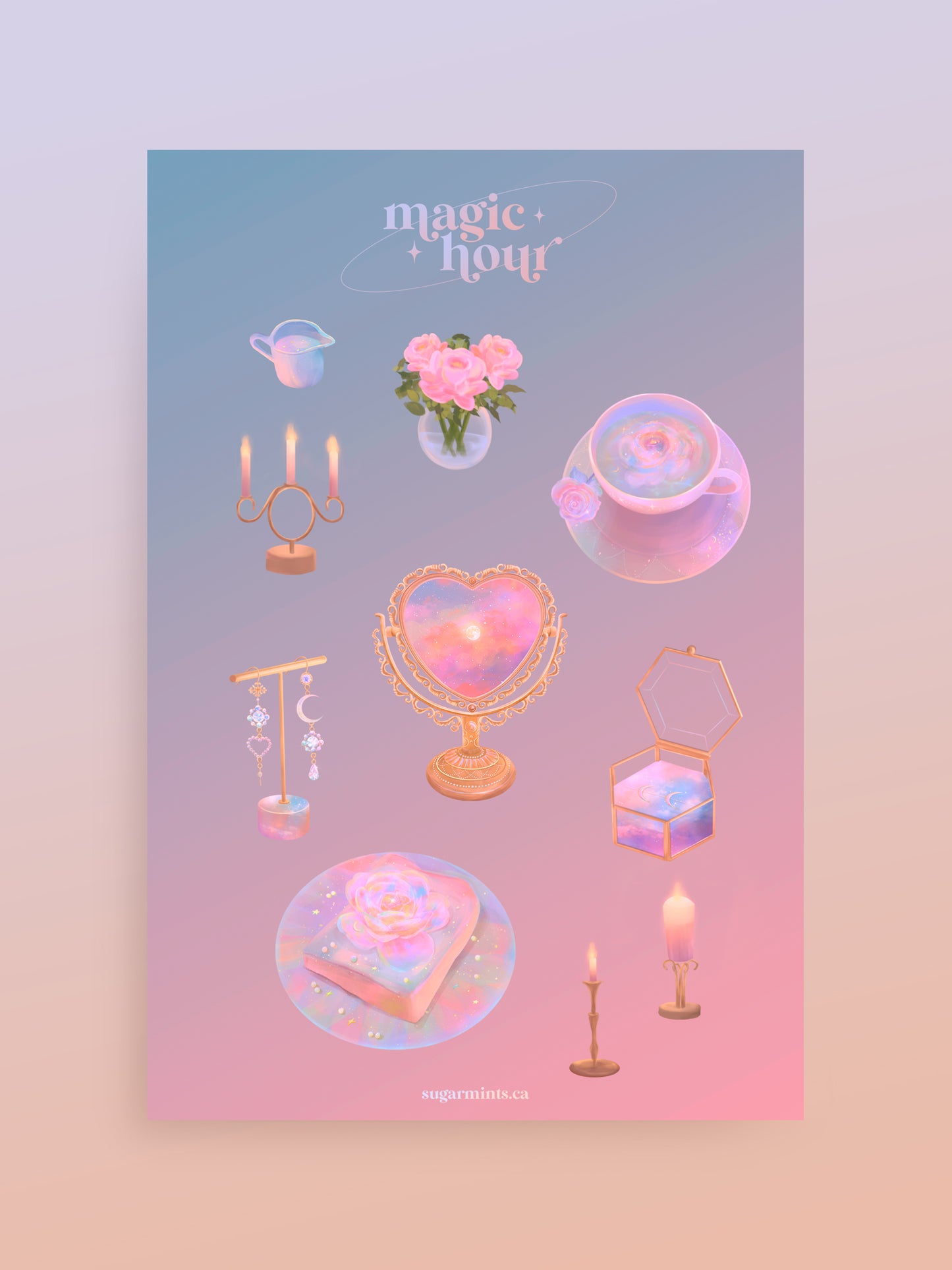 Aesthetic Object Sticker Sheets