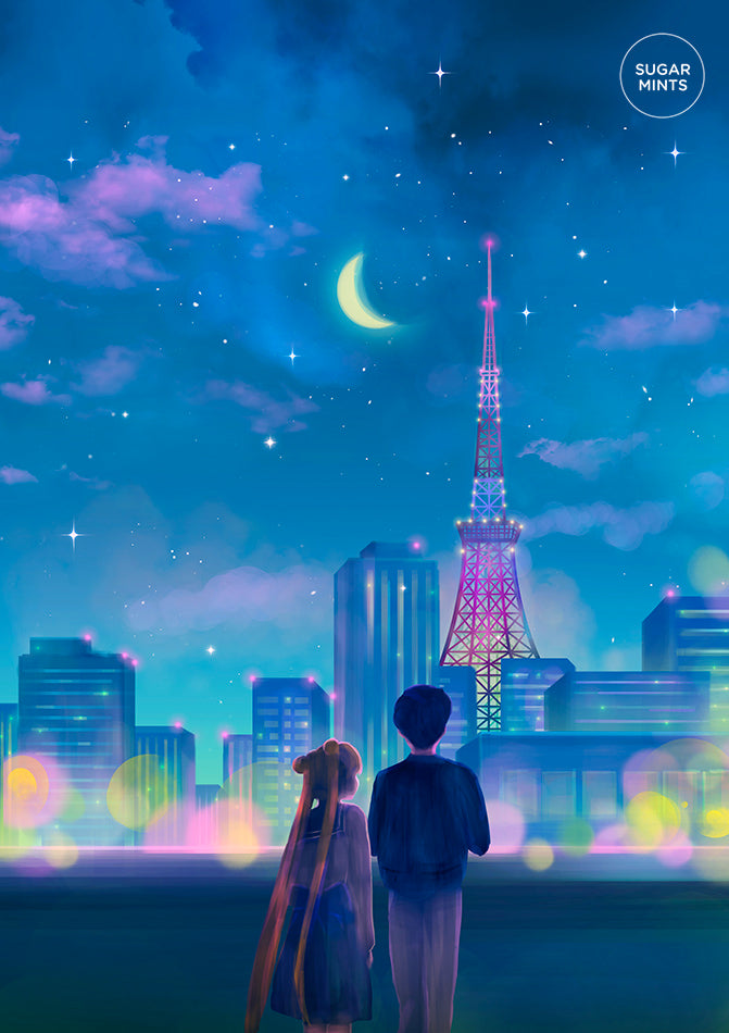 Postcard: Tokyo Tower - Sugarmints Artstore