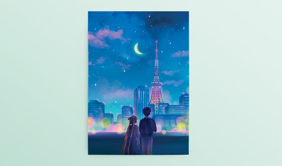 Postcard: Tokyo Tower - Sugarmints Artstore