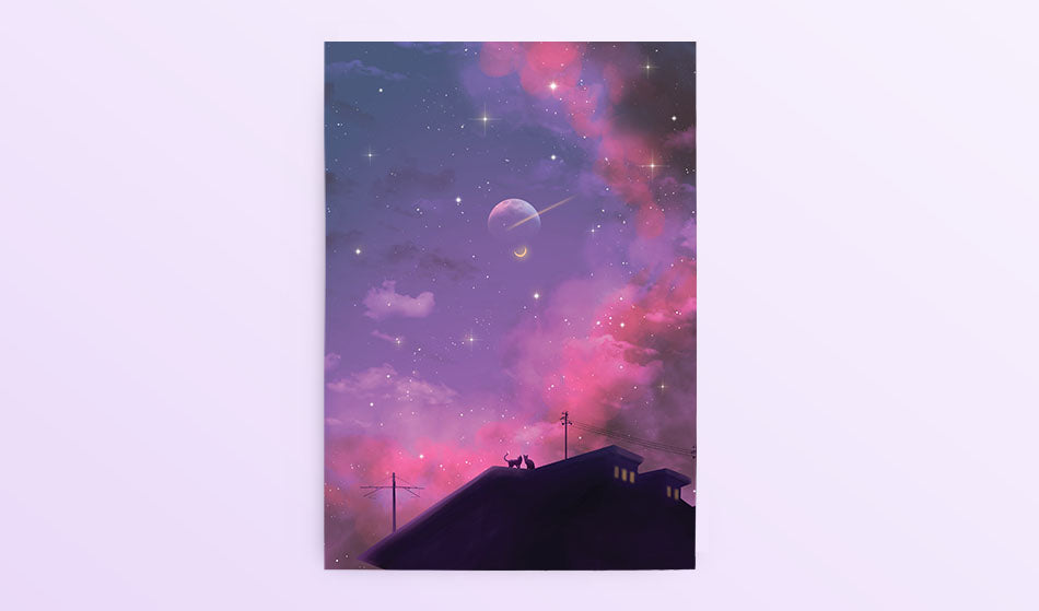 Postcard: Starcrossed - Sugarmints Artstore