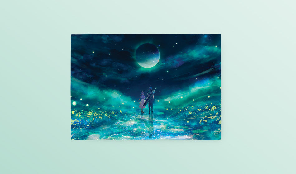 Postcard: Zack & Aerith - Sugarmints Artstore