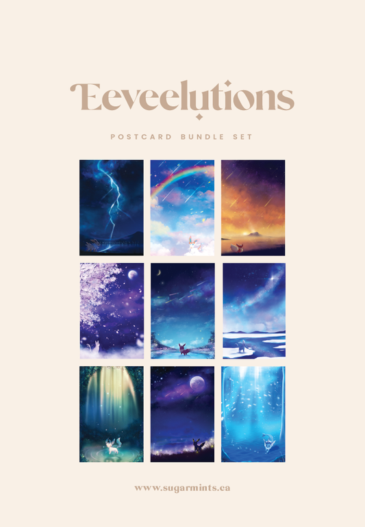 Eeveelutions Postcard Set