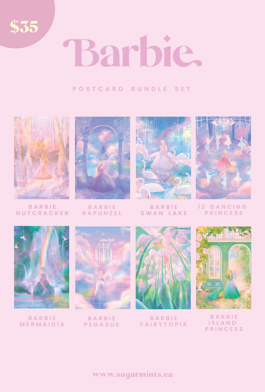 Barbie Postcard Bundle Set