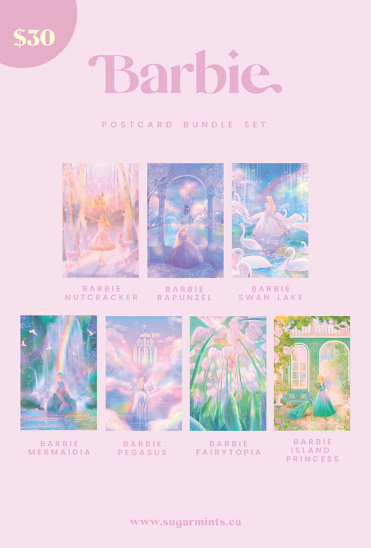 Barbie Postcard Bundle Set