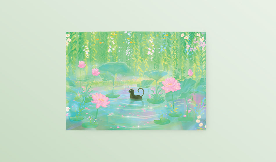 Postcard: Lotus Pond