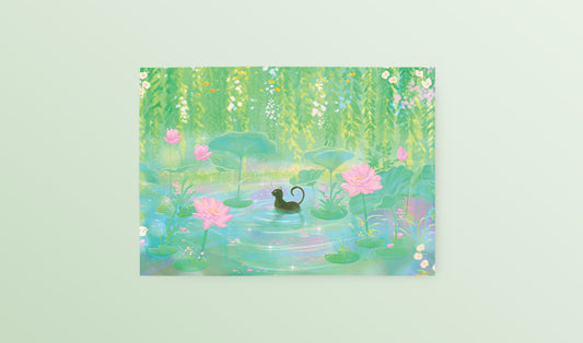 Postcard: Lotus Pond