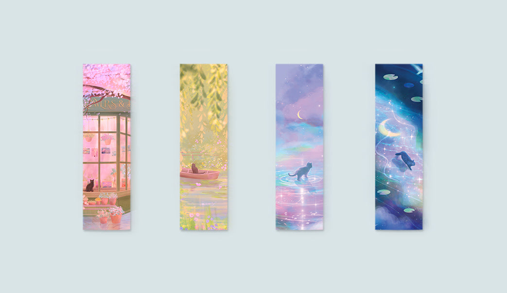 Wandering Cats Bookmark Set
