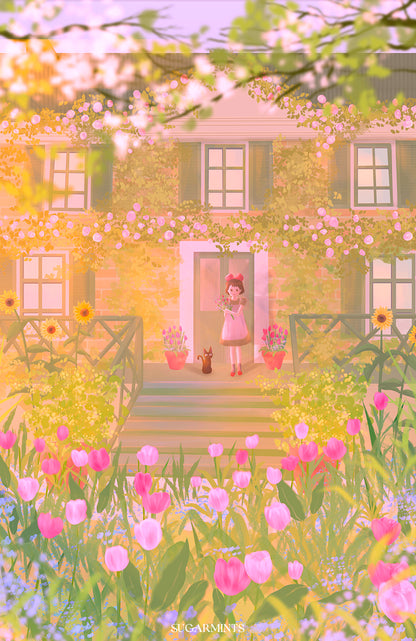 Postcard: Kiki's Garden
