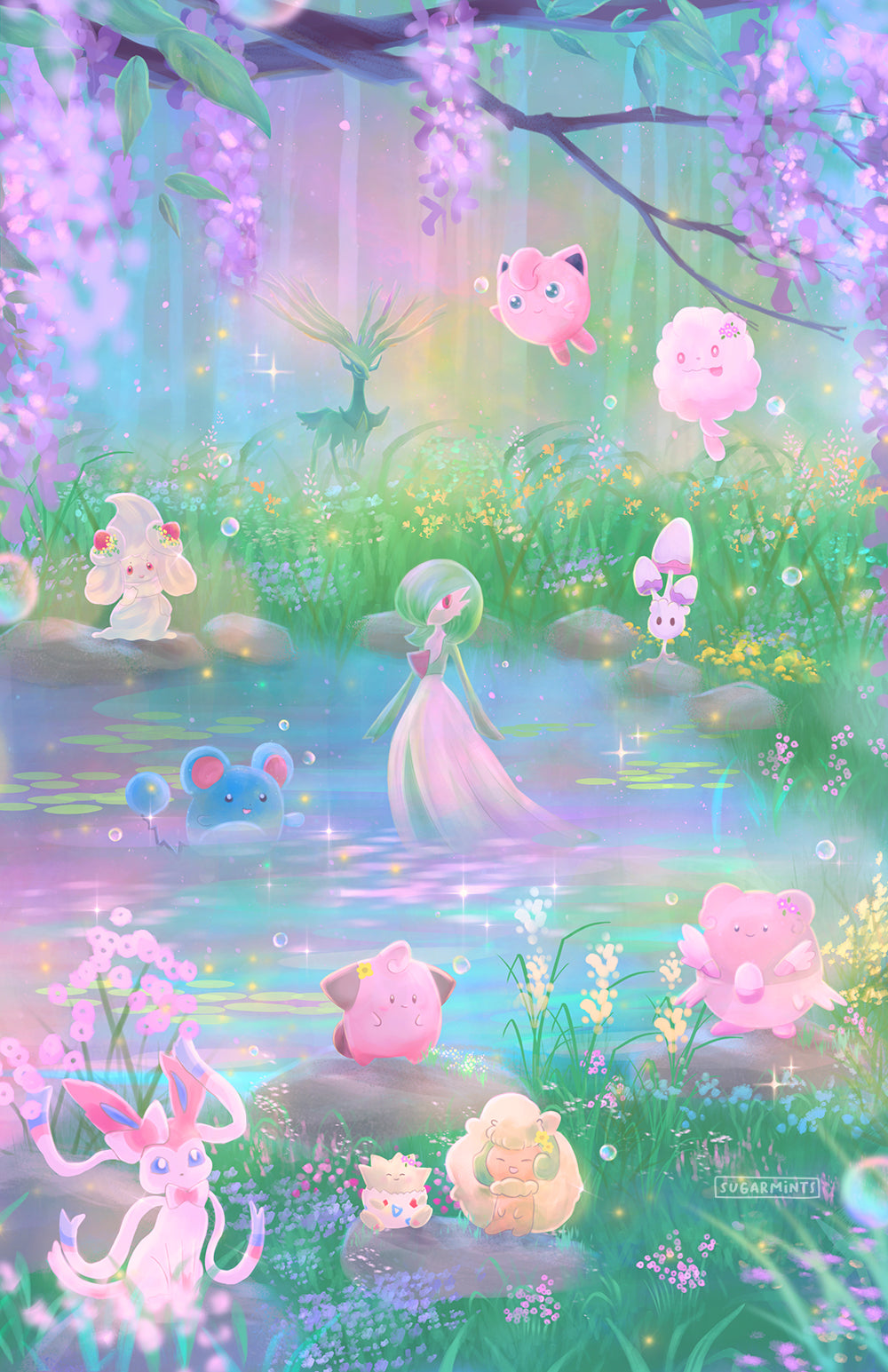 Postcard: Fairy Type Pokemon