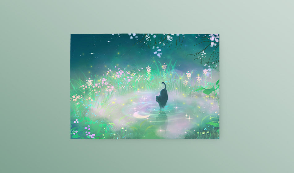 Postcard: Moonflower Pond