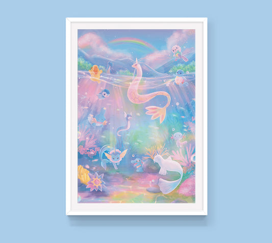 Poster: Water Type Pokemon