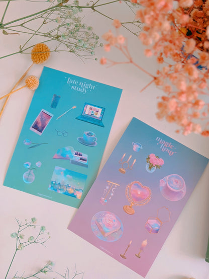 Aesthetic Object Sticker Sheets