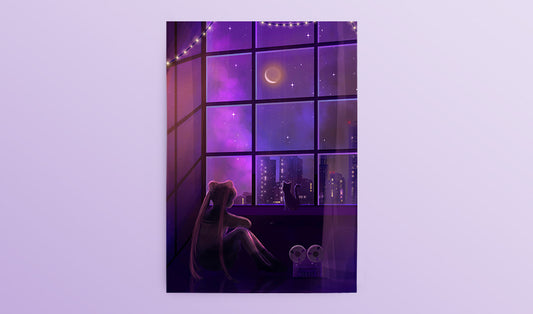 Postcard: Alone with the Music - Sugarmints Artstore