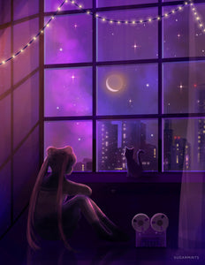 Poster: Alone with the Music - Sugarmints Artstore