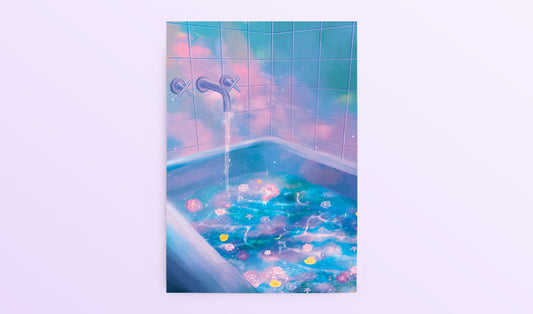 Postcard: Fairy Bath