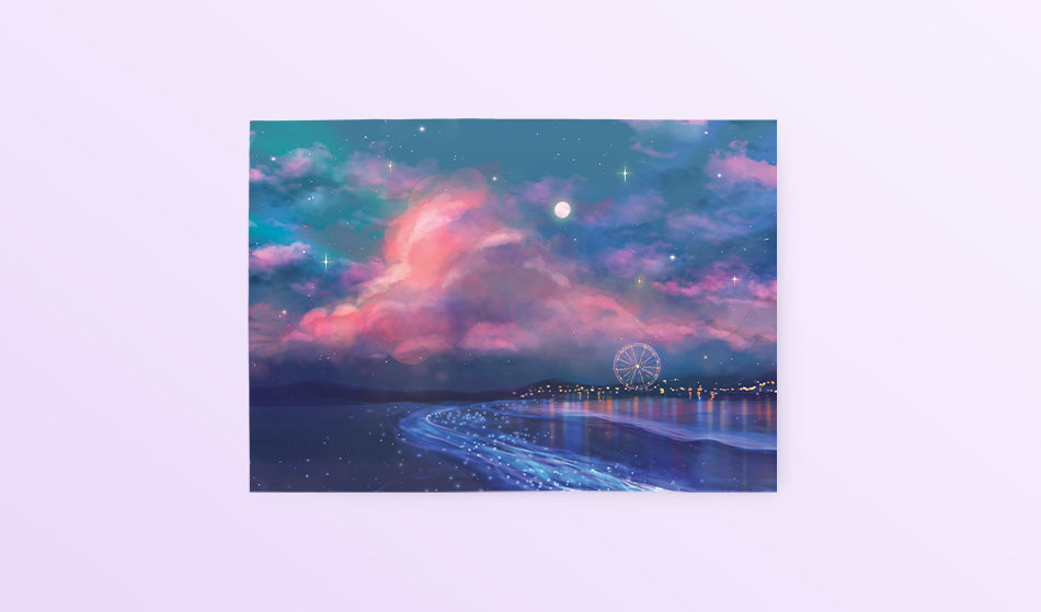 Postcard: Ocean of Stars - Sugarmints Artstore