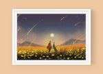 Load image into Gallery viewer, Poster: Howl and Sophie - Sugarmints Artstore
