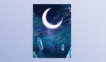 Load image into Gallery viewer, Postcard: Sailor Mercury - Sugarmints Artstore
