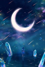 Load image into Gallery viewer, Postcard: Sailor Mercury - Sugarmints Artstore
