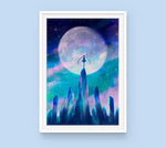 Load image into Gallery viewer, Poster: Moon Crystals - Sugarmints Artstore
