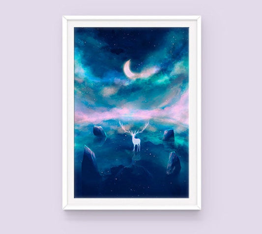 Poster: Half Moon - Sugarmints Artstore