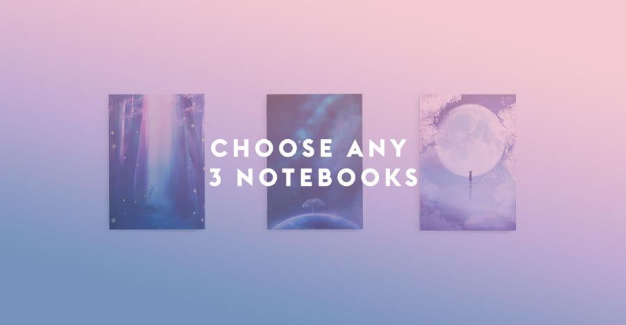 Choose Any 3 Notebooks Set - Sugarmints Artstore