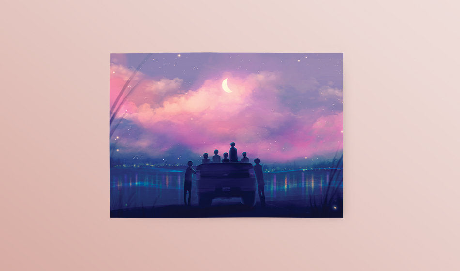 Postcard: Run (BTS) - Sugarmints Artstore